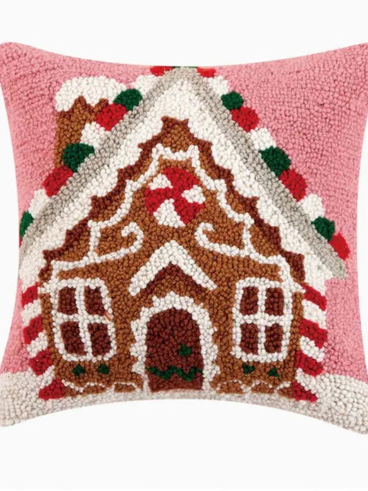 Gingerbread House Pillow