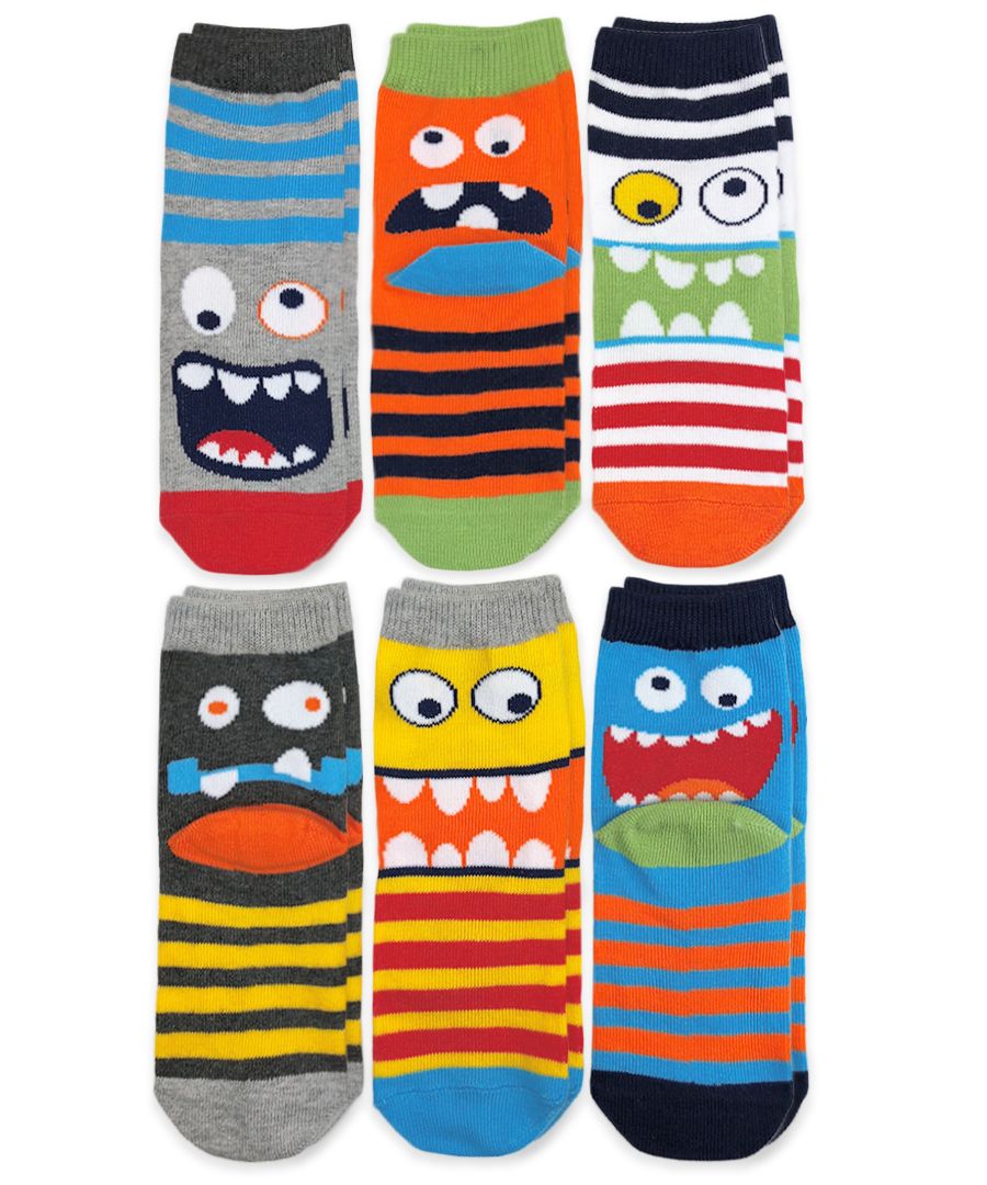 Monster Socks - 6 PK